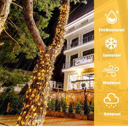 100 LED Solar String Lights For The Outdoor Garden - Warm White