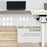 Adjustable Electric Standing Desk, 120 x 60cm Tabletop - White