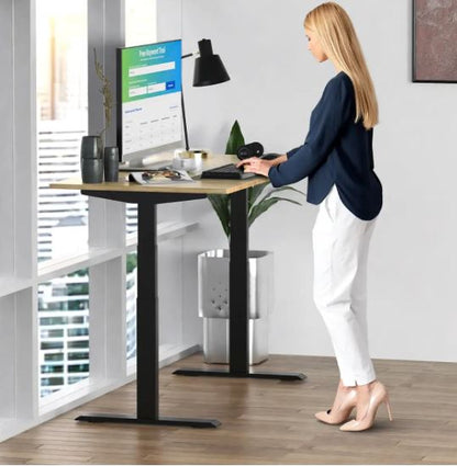 Height Adjustable Electric Standing Desk with 4 Automatic Memory Preset - 140cm x 70cm