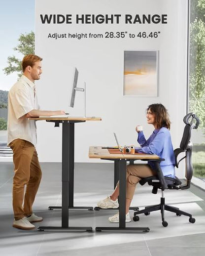 Height Adjustable Electric Standing Desk with 4 Automatic Memory Preset - 140cm x 70cm