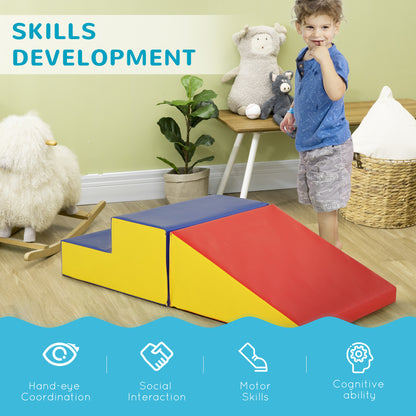 2-Piece Soft Playset for Toddlers, Climb, Crawl, Red