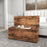 Storage Chest With Lid, 113L Storage Box, Rustic Brown