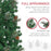 6.5FT Artificial Slim Christmas Tree Holiday Home Décor with Pine Cones