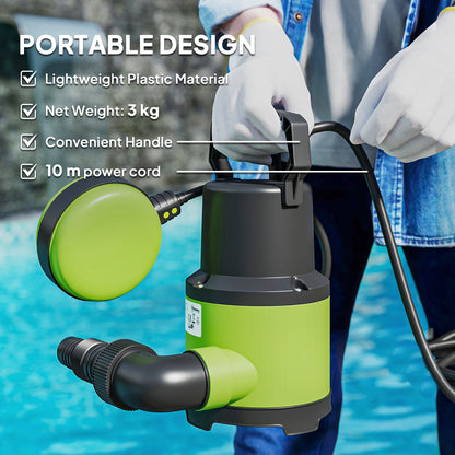 400W Water Pump with Float Switch, 9000L/H Electric Sump Pump