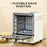 Convection Mini Oven, 15L Electric Oven & Grill w/ Adjustable Temperature, Timer, Baking Tray, Wire Rack, Crumb Tray, 1000W, Cream White