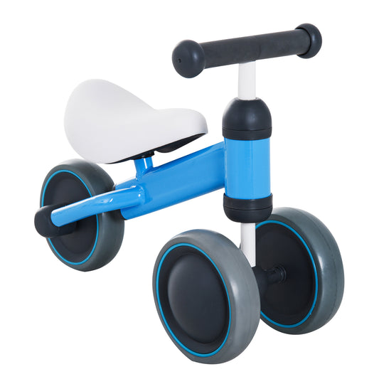 Baby Toddler Balance Bike Walker 3 Wheel Push Bike for 1-2 Years Blue
