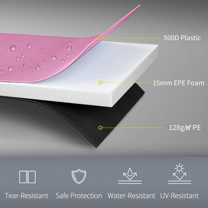 12FT Trampoline Pad Spring Cover, Waterproof, Pink