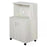 Microwave Cart on Wheels Utility Trolley Storage Sideboard Bookcase with 2-door Cabinet, 97H x 60.4W x 40.3Dcm, White