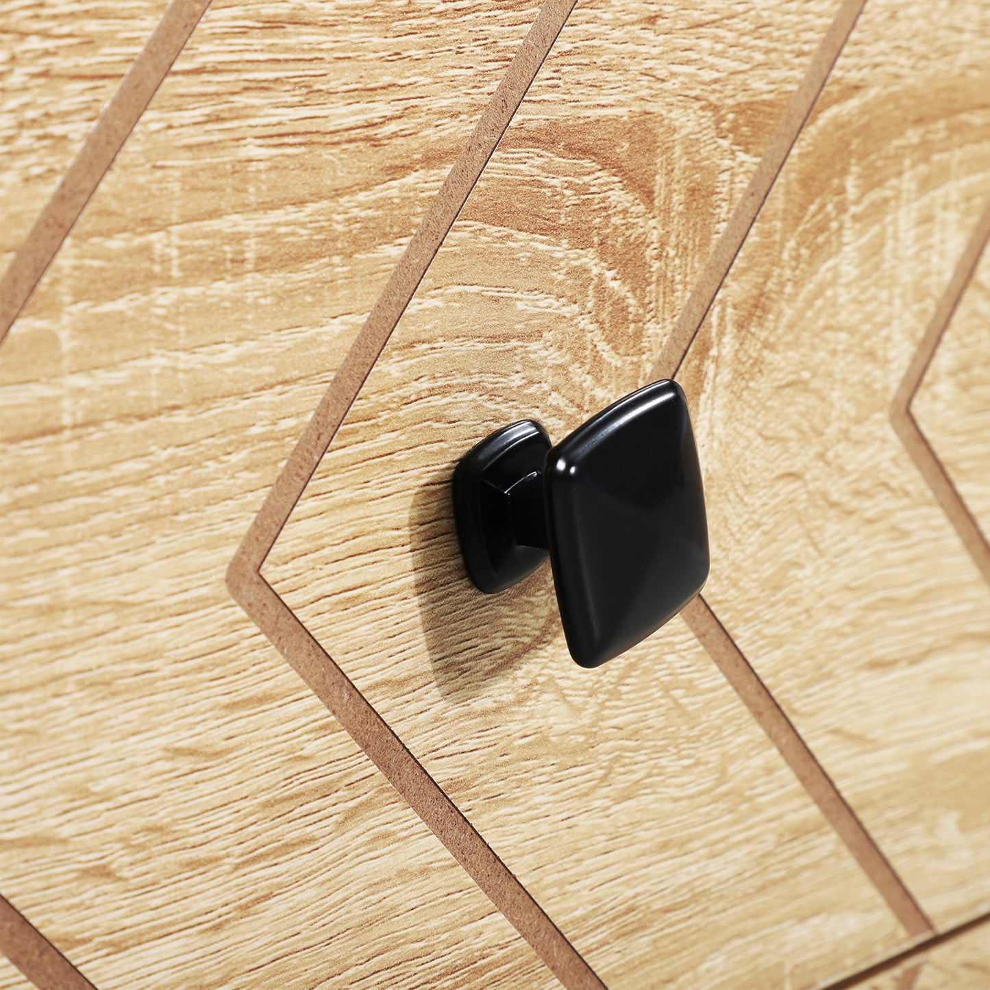 Chest Of 6 Drawers Storage Unit 71x120cm Unique Zigzag Design Anti tip