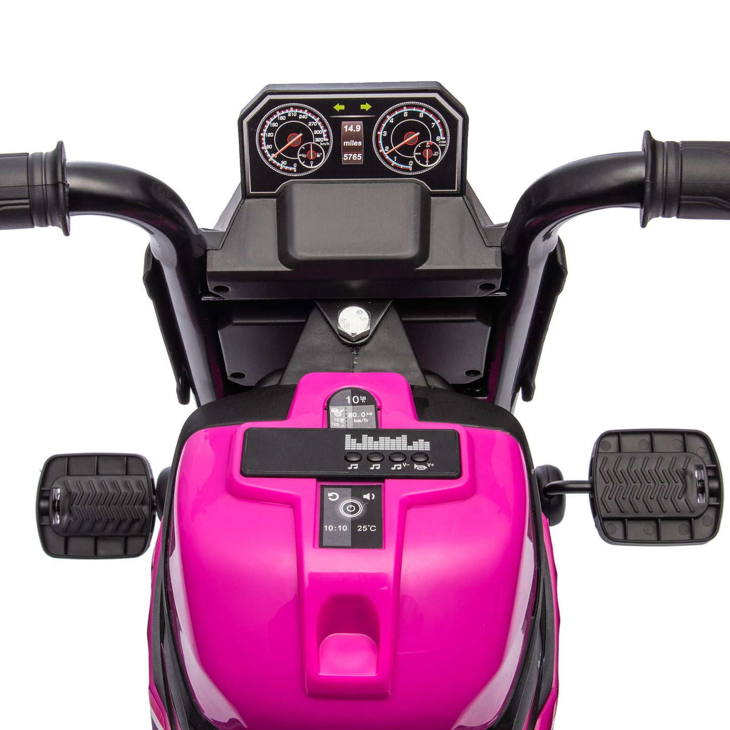 3 in 1 Baby Trike with Headlights, Music, Horn - Pink