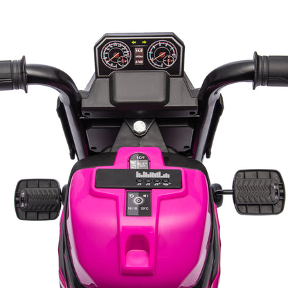 3 in 1 Baby Trike with Headlights, Music, Horn - Pink