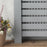 Radiator Cover with Drawer, Horizontal Slat, 111cm, Grey