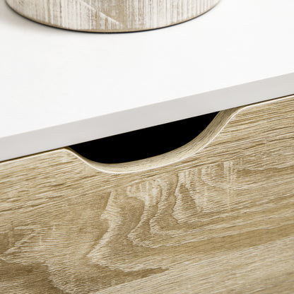 Corner Floor Lamp with Dimmable Warm White LED Light, Rustic Brown