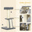 Cat Tree Cat Tower with Cat Scratching Posts, Pad, Bed, Toy Ball for Cats under 6 Kg, Grey & Beige