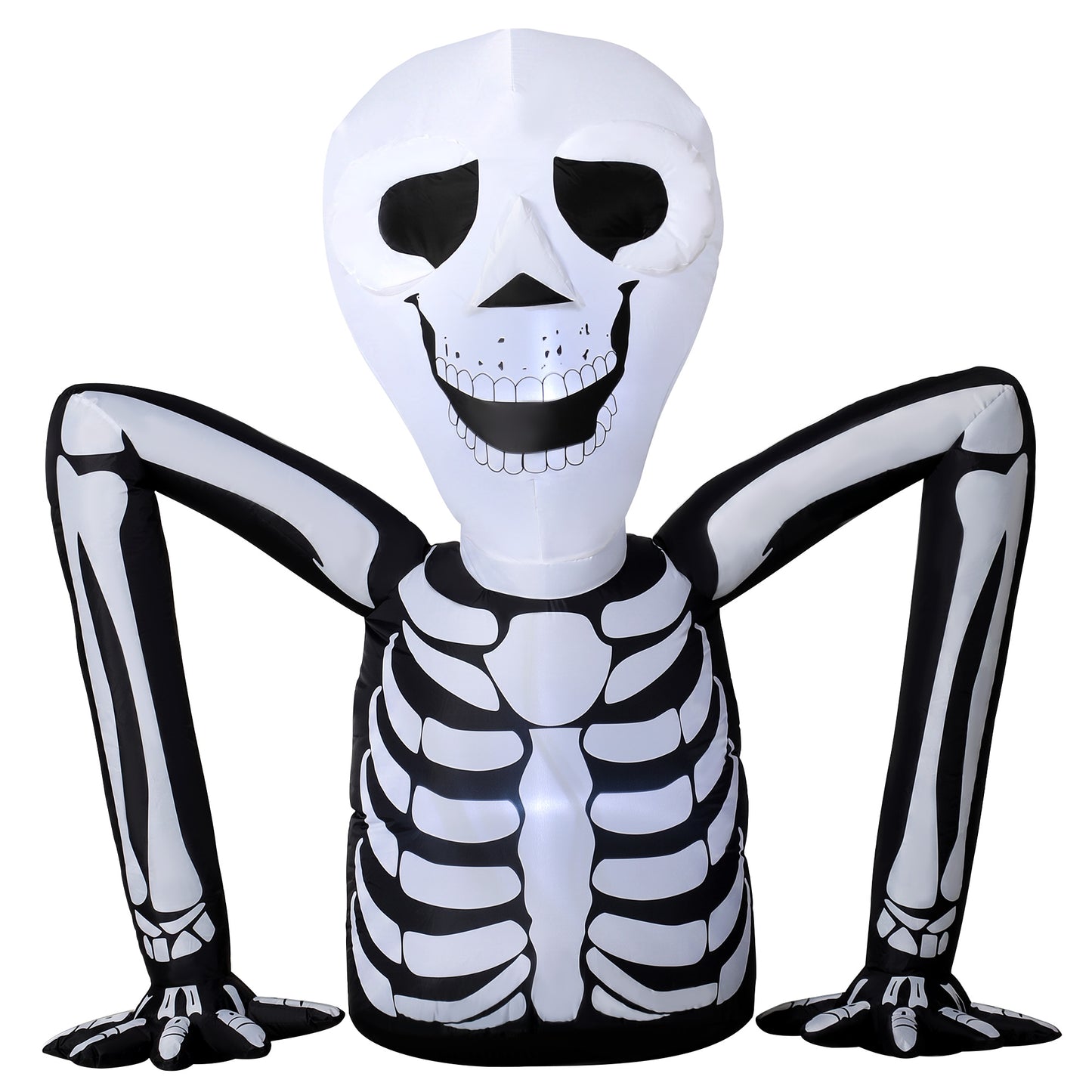 Inflatable Ground Crawling Skeleton with Built-in LED Lights