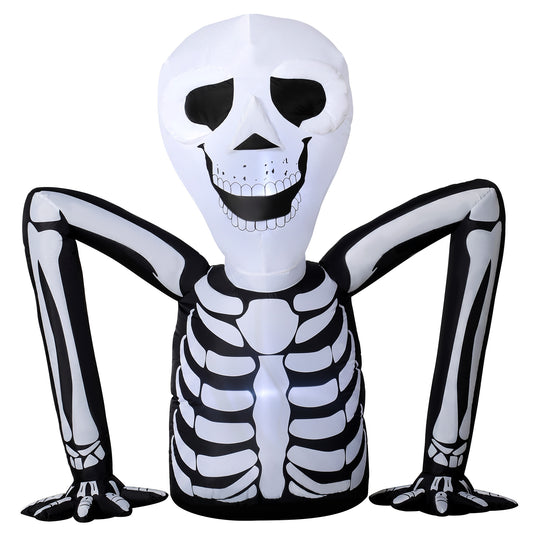 Inflatable Ground Crawling Skeleton with Built-in LED Lights