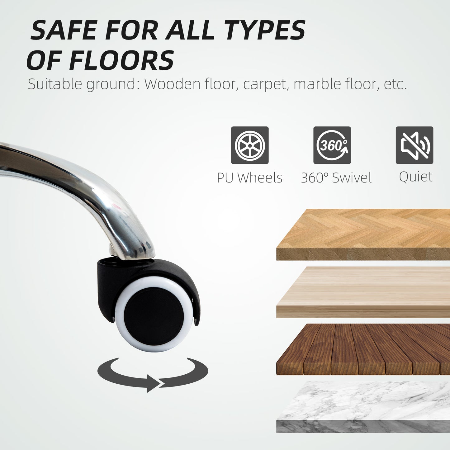 Executive Office Chair, Recliner Computer Chair with Footrest, Cream