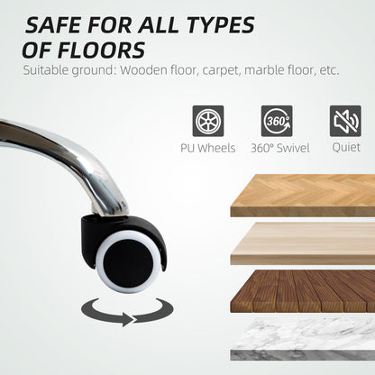 Executive Office Chair, Recliner Computer Chair with Footrest, Cream