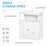 kleankin Freestanding Bathroom Storage Cabinet Organizer Cupboard with Double Shutter Doors Wooden Furniture White