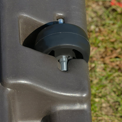 Cantilever Patio Parasol Base Water or Sand Filled W/ Wheels Crossbar