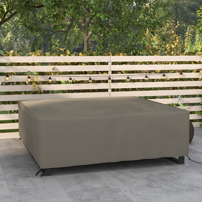 Large Square Patio Garden Furniture Set Cover 600D Oxford Waterproof, 230 x 230 x 70cm, Grey