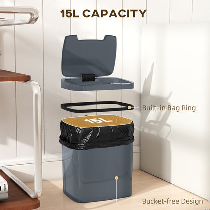 15L Sensor Bin, Automatic Touchless Kitchen Bin, Battery Operated