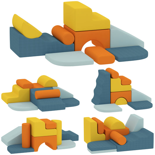 9-Piece Soft Play Set with Detachable Cover for Kids Motor Skills