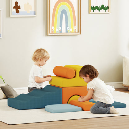 9-Piece Soft Play Set with Detachable Cover for Kids Motor Skills