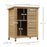 Garden Storage Unit Solid Fir Wood Garage Organisation Sturdy Cabinet Outdoor