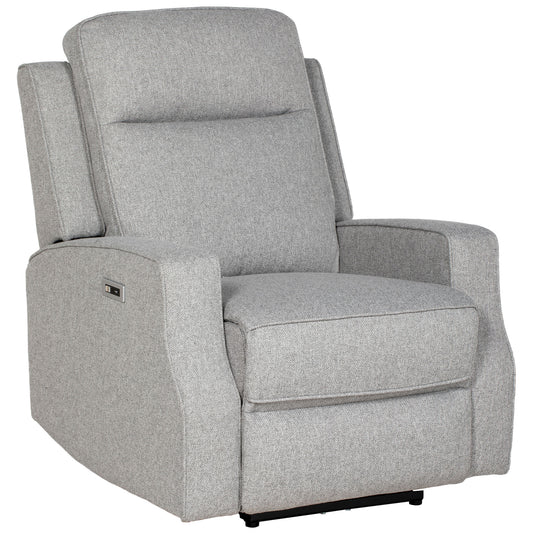 Electric Armchair, Fabric Recliner Chair with USB Port, Grey