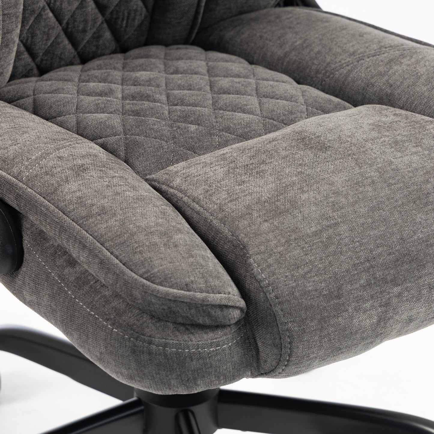 Office Chair, Computer Desk Chair with Flip-up Armrest, Dark Grey