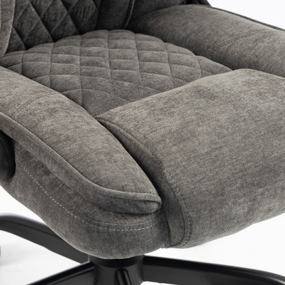 Office Chair, Computer Desk Chair with Flip-up Armrest, Dark Grey