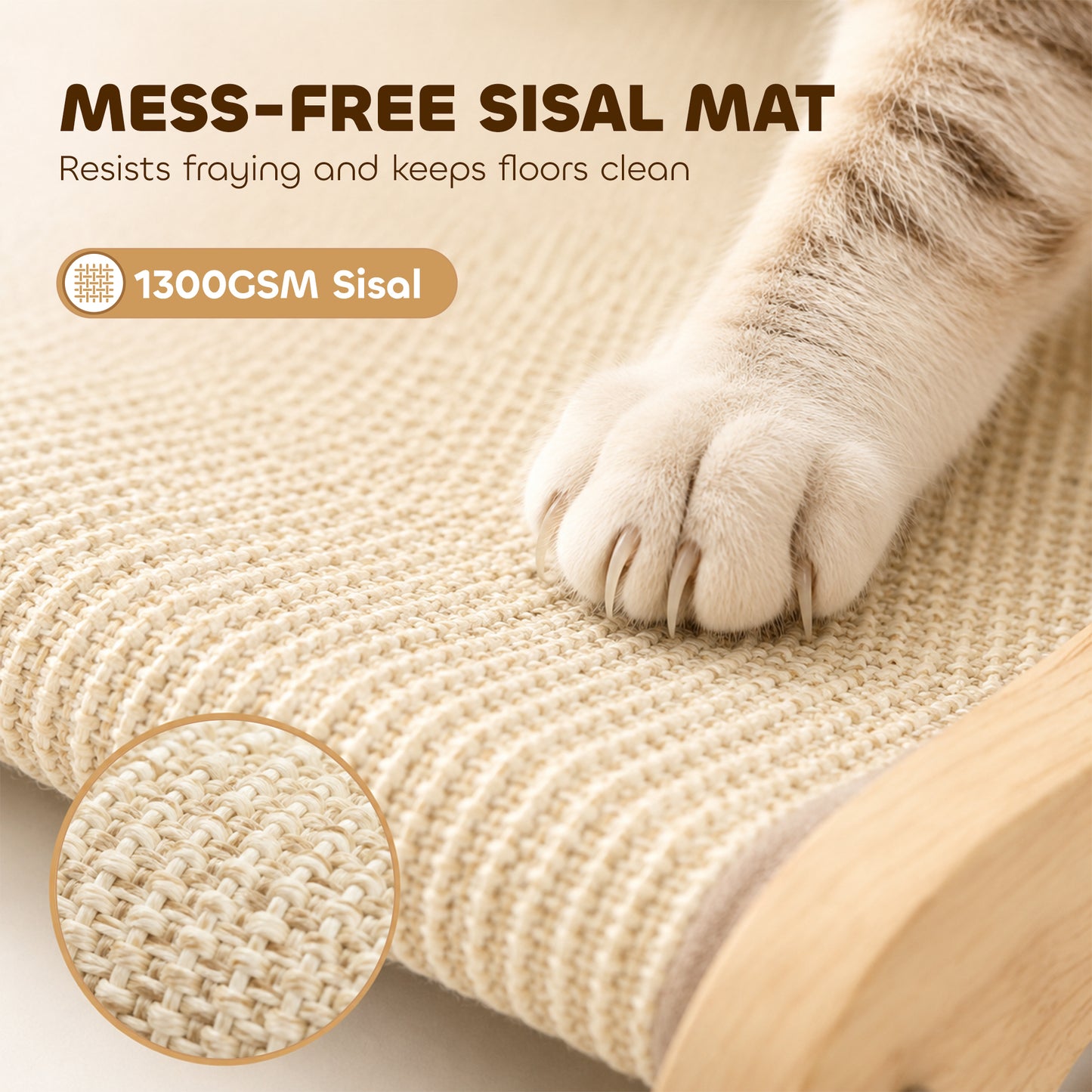 2 in 1 Sisal Cat Scratcher Bed Cat Scratching Board and Lounger