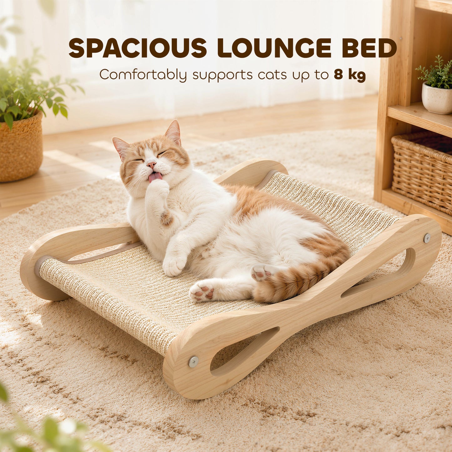 2 in 1 Sisal Cat Scratcher Bed Cat Scratching Board and Lounger