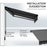 3 x 2m Electric Retractable Awning, Aluminium Frame, Dark Grey