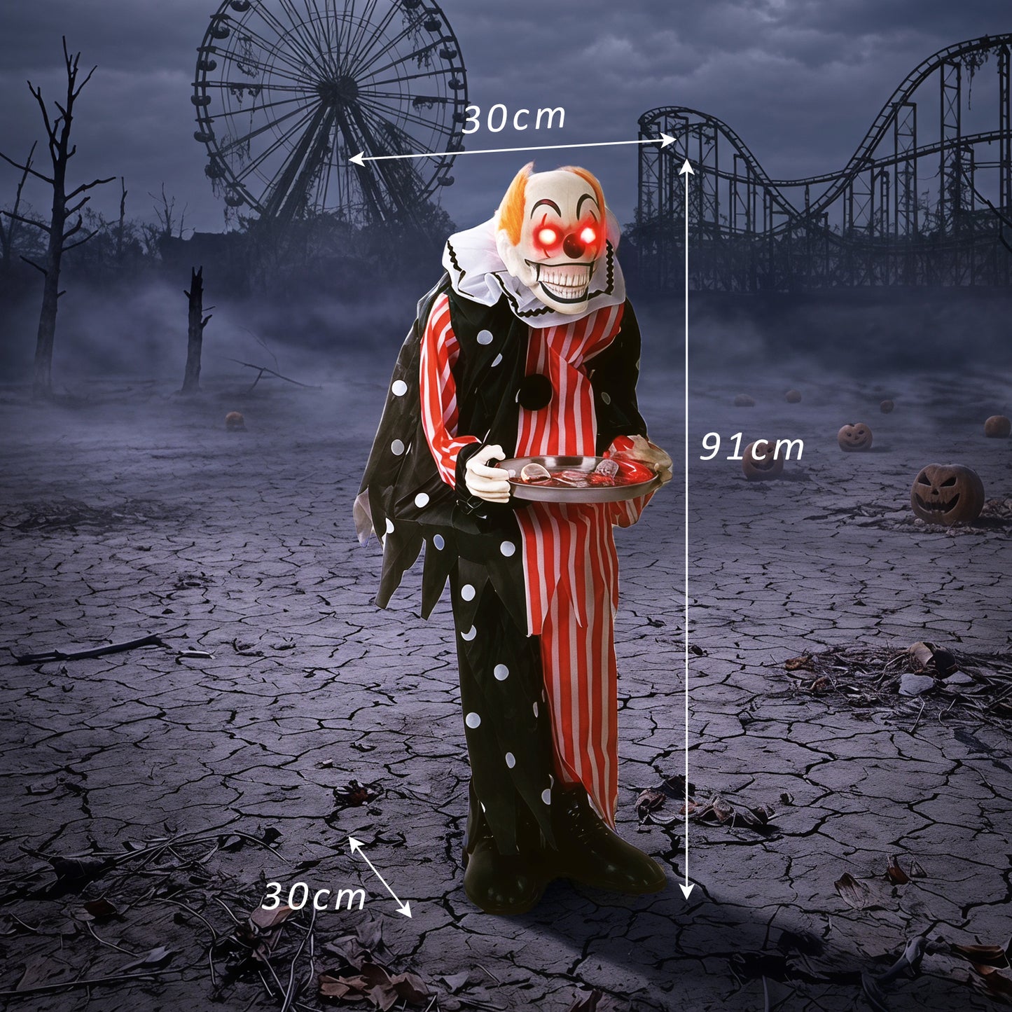 Animated Clown Halloween Decorations Outdoor Indoor