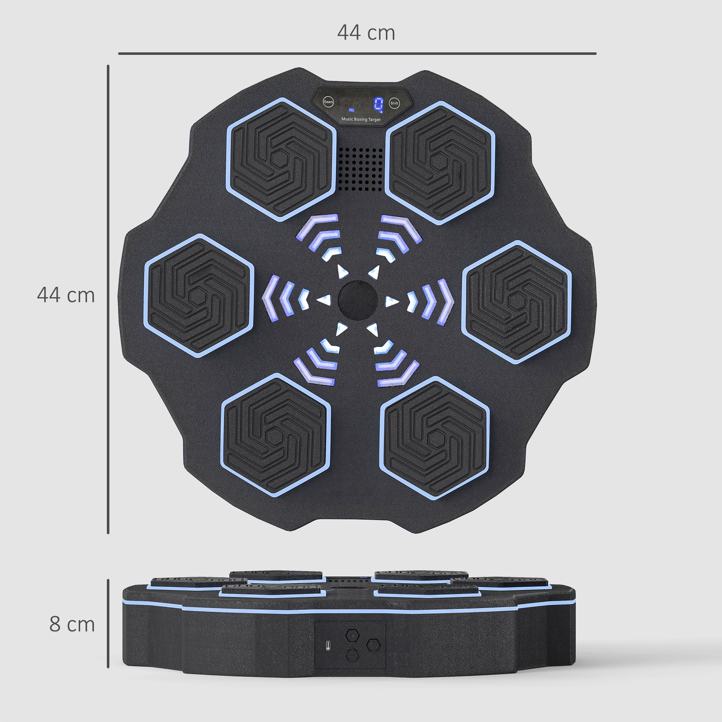 Music Boxing Machine with Bluetooth Connection and LED Light