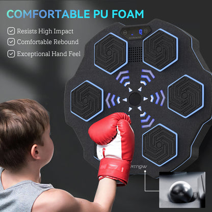Music Boxing Machine with Bluetooth Connection and LED Light