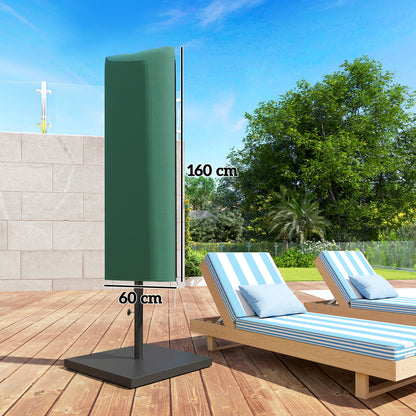 Garden Parasol Cover for 2-4m Umbrella Protector, Dark Green