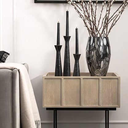 Terza Candle Holders Black