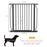 Extra Wide Dog Safety Gate, with Door Pressure, for Doorways, Hallways, Staircases - Black