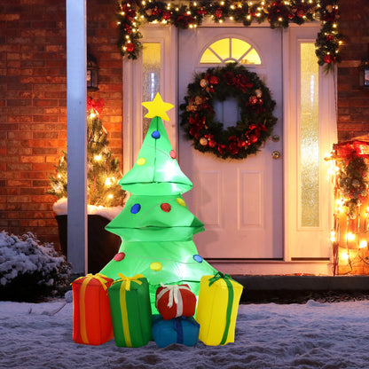 5FT Inflatable Christmas Tree Xmas Airblown Holiday Decoration Outdoor