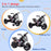 AIYAPLAY Motorcycle Design 3 in 1 Toddler Trike, Sliding Car, Balance Bike with Headlight, Music, Horn, White