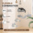 4PCs Cat Wall Shelves with Steps, Ladder, Jumping Platforms