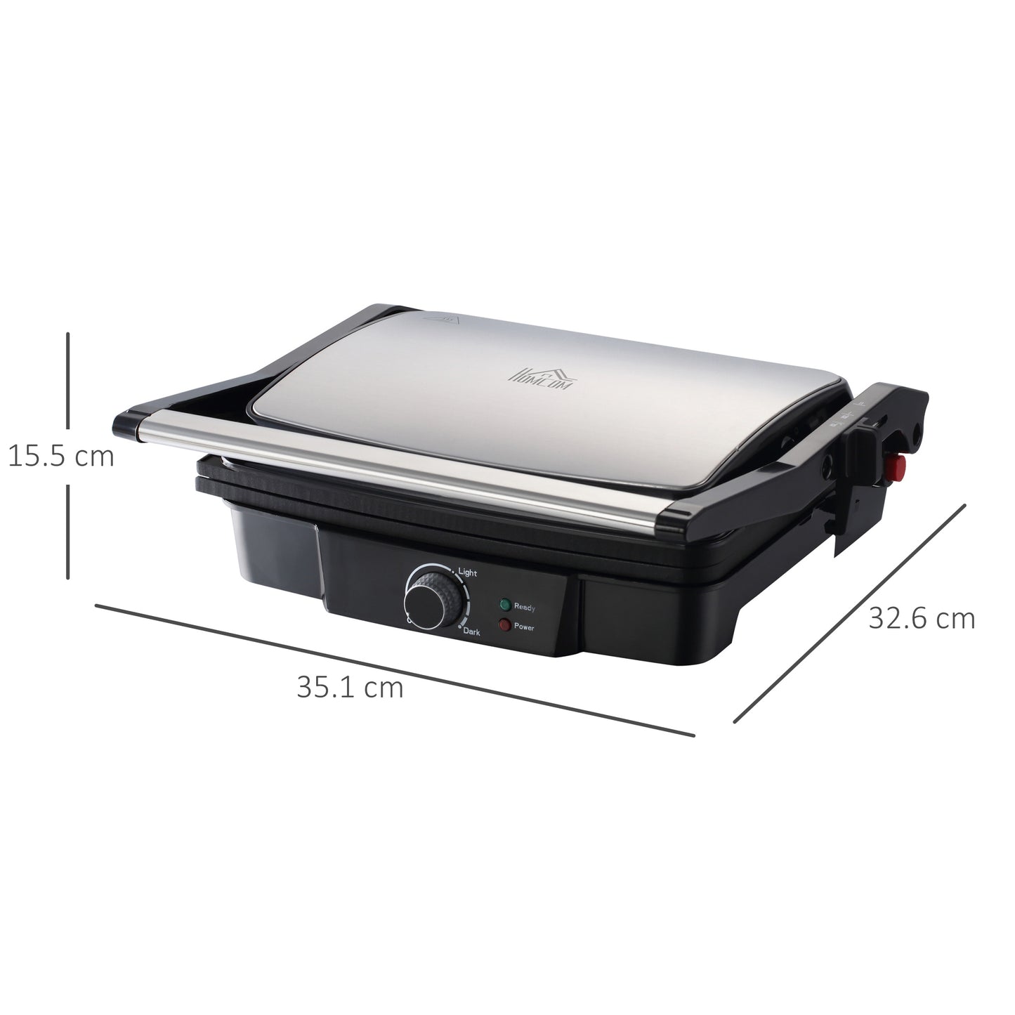 Health Grill & Panini Press, 4 Slice Toastie Machine, 2000W Electric Non-stick Grill with 180√Ç¬∞ Flat Open, Drip Tray and Adjustable Temperature