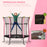 5.2FT / 63 Inch Kids Trampoline With Enclosure Net Mini Indoor Outdoor Trampolines for Child Toddler Age 3 - 10 Years Pink