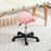 Saddle Stool Adjustable Rolling Salon Chair for Massage Spa Beauty Pink