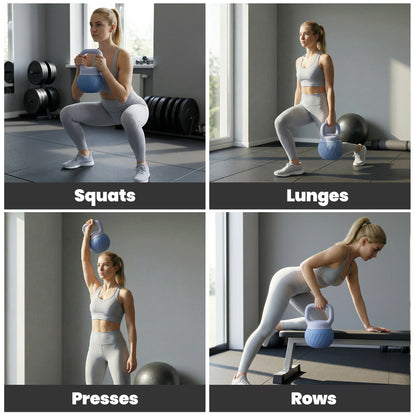 Soft Kettlebell, 10kg Kettle Bell with Anti-Slip Grip for Home Gym