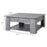 2 Tier Wood Coffee Table Side Table Bottom Storage Shelf Simple Modern Living Room Grey Wood Grain