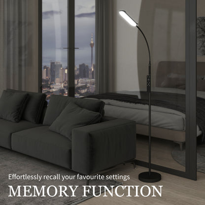 LED Floor Lamp for Living Room with Magnetic Remote Control, Black